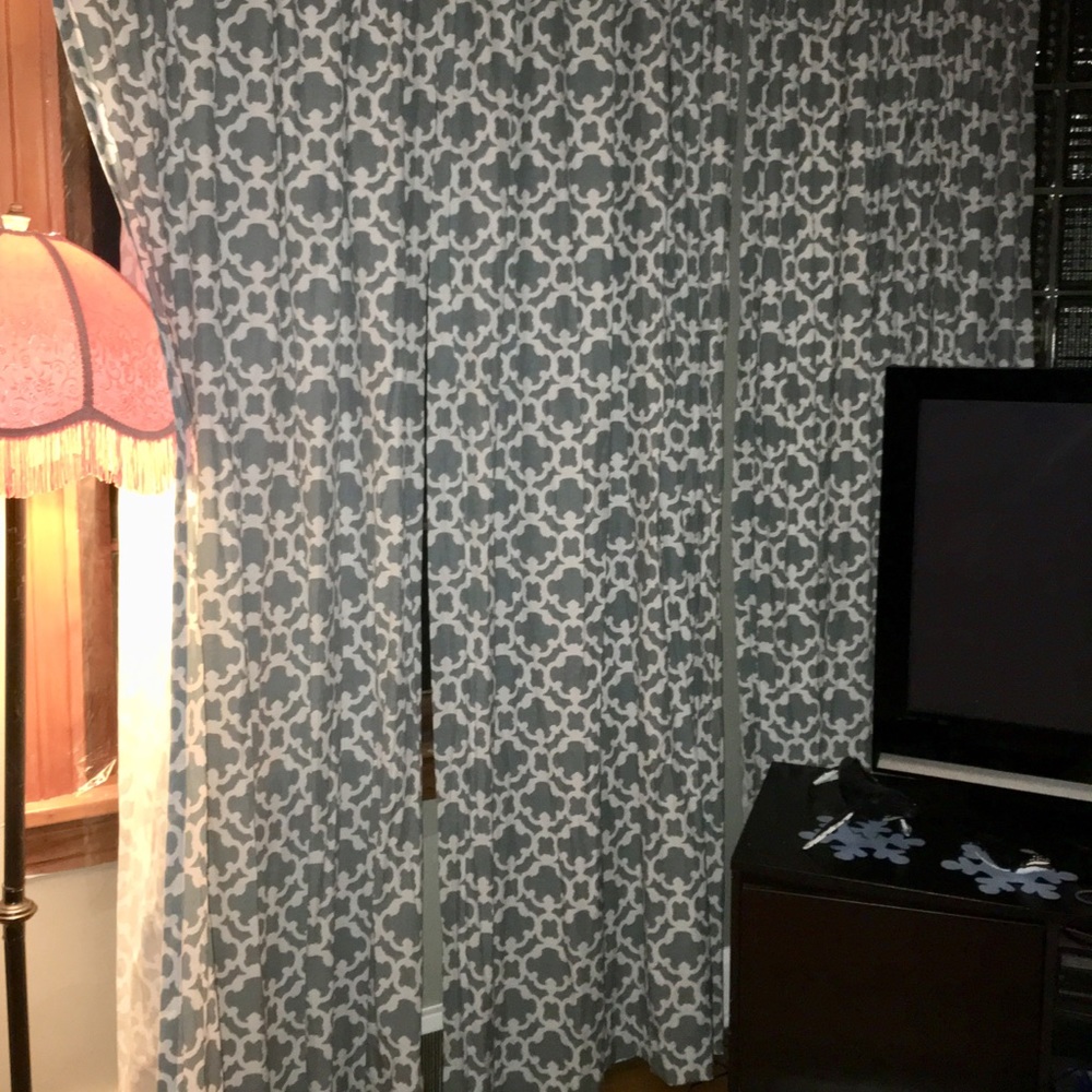 Panels, 10 pretty blue & patterned.